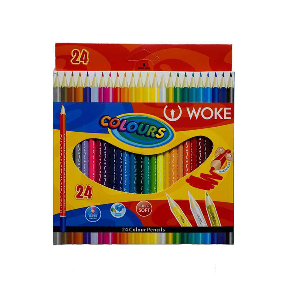 مداد رنگی24 رنگشش گوش جعبه مقوایی ووک کد 9403-24