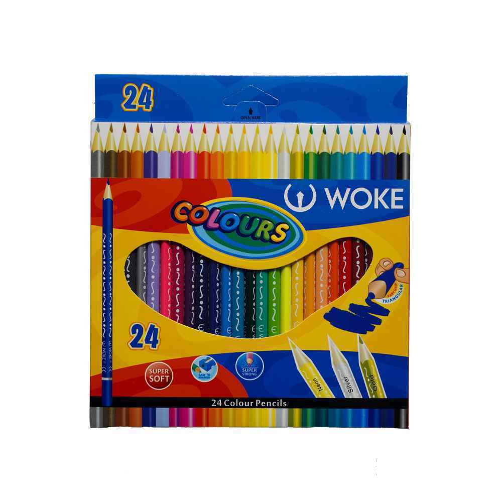 مداد رنگی24 رنگشش گوش جعبه مقوایی ووک کد 9403-24